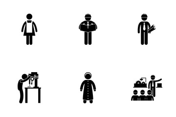 Construction Worker Icon Pack