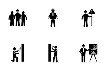 Construction Workers Icon Pack