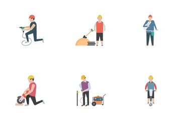 Construction Workers Icon Pack