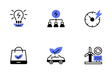 Consumo ecológico Pacote de Ícones