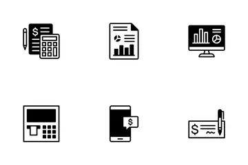 Contabilidade e Finança Pacote de Ícones