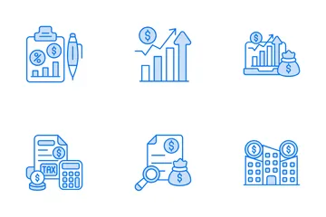 Contabilidade e Impostos Pacote de Ícones