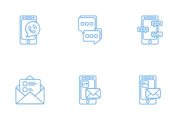 Contact Communication Icon Pack