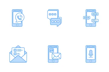 Contact Communication Icon Pack