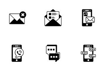 Contact Communication Icon Pack