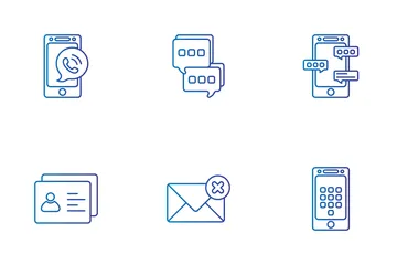 Contact Communication Icon Pack