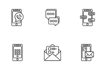 Contact Communication Icon Pack