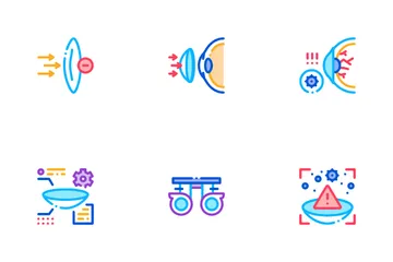 Contact Lens Accessory Icon Pack