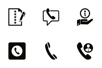 Contact Us Set 3 Icon Pack