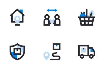 Contactless Delivery Icon Pack