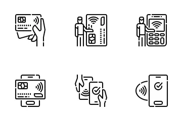 Contactless Service Icon Pack
