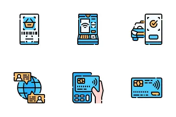 Contactless Service Icon Pack