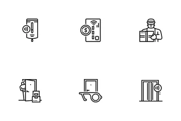 Contactless System Technology Icon Pack