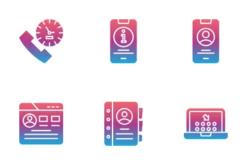 Contacts Communication Icon Pack