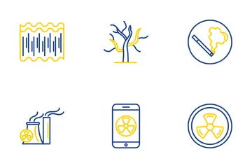 Contaminación Paquete de Iconos