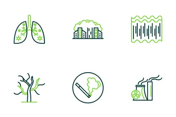 Contaminación Paquete de Iconos