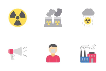 Contaminación Paquete de Iconos