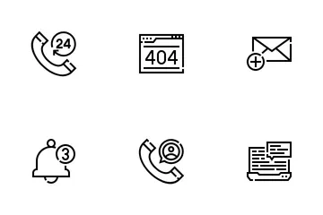Contatos e comunicação Pacote de Ícones