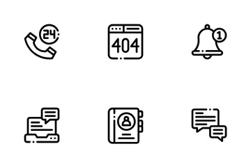 Contatos e comunicação Pacote de Ícones