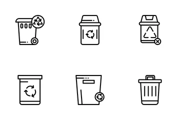 Contenedor de basura Icon Pack