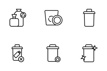 Contenedor de basura Icon Pack