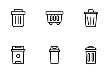 Contenedor de basura Icon Pack