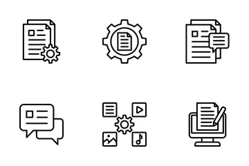 Content Management Icon Pack