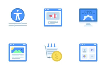 Content Management System Icon Pack
