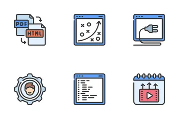 Content Management System Icon Pack