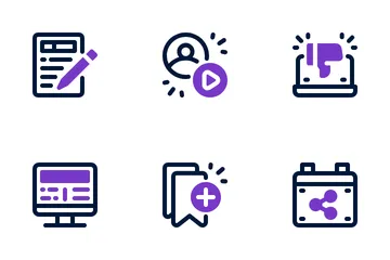 Content Sharing Icon Pack