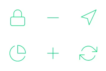 Contorno Pacote de Ícones