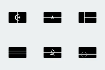 Contours des drapeaux du monde Icon Pack