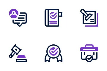 Contrat et aspects juridiques Pack d'Icônes