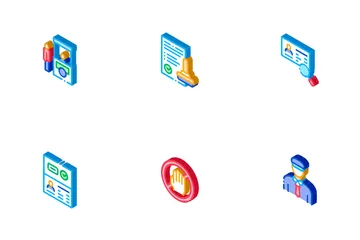 Vérification du contrôle des passeports Icon Pack