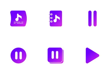 Controles de audio Paquete de Iconos