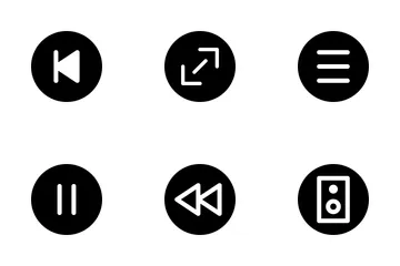 Controlli multimediali Icon Pack