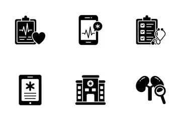 Controllo medico Icon Pack