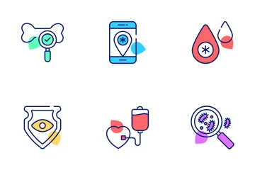 Controllo medico Icon Pack