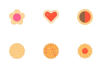 Cookie, Biscuit And Cracker Icon Pack