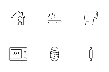 Cooking At Home Icon Pack