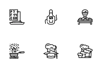 Cooking Courses Lesson Icon Pack