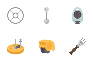Cooking Cutter Tool Icon Pack