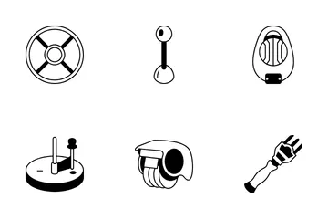 Cooking Cutter Tool Icon Pack