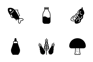 Cooking Ingredients (glyph) Icon Pack
