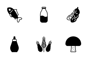 Cooking Ingredients (glyph) Icon Pack