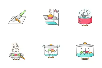 Cooking Process Icon Pack