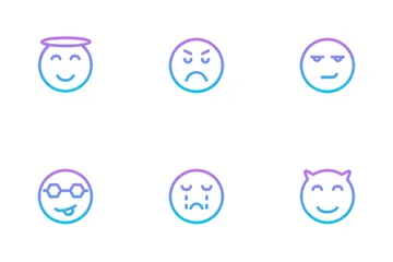 Cooles Emoticon Icon Pack