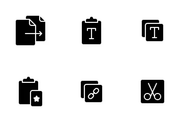 Copy Paste - Glyph Icon Pack