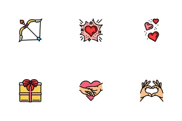 Corazón Amor Romántico Paquete de Iconos