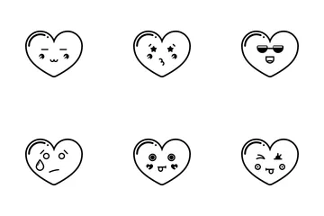 Emoji de corazon Paquete de Iconos